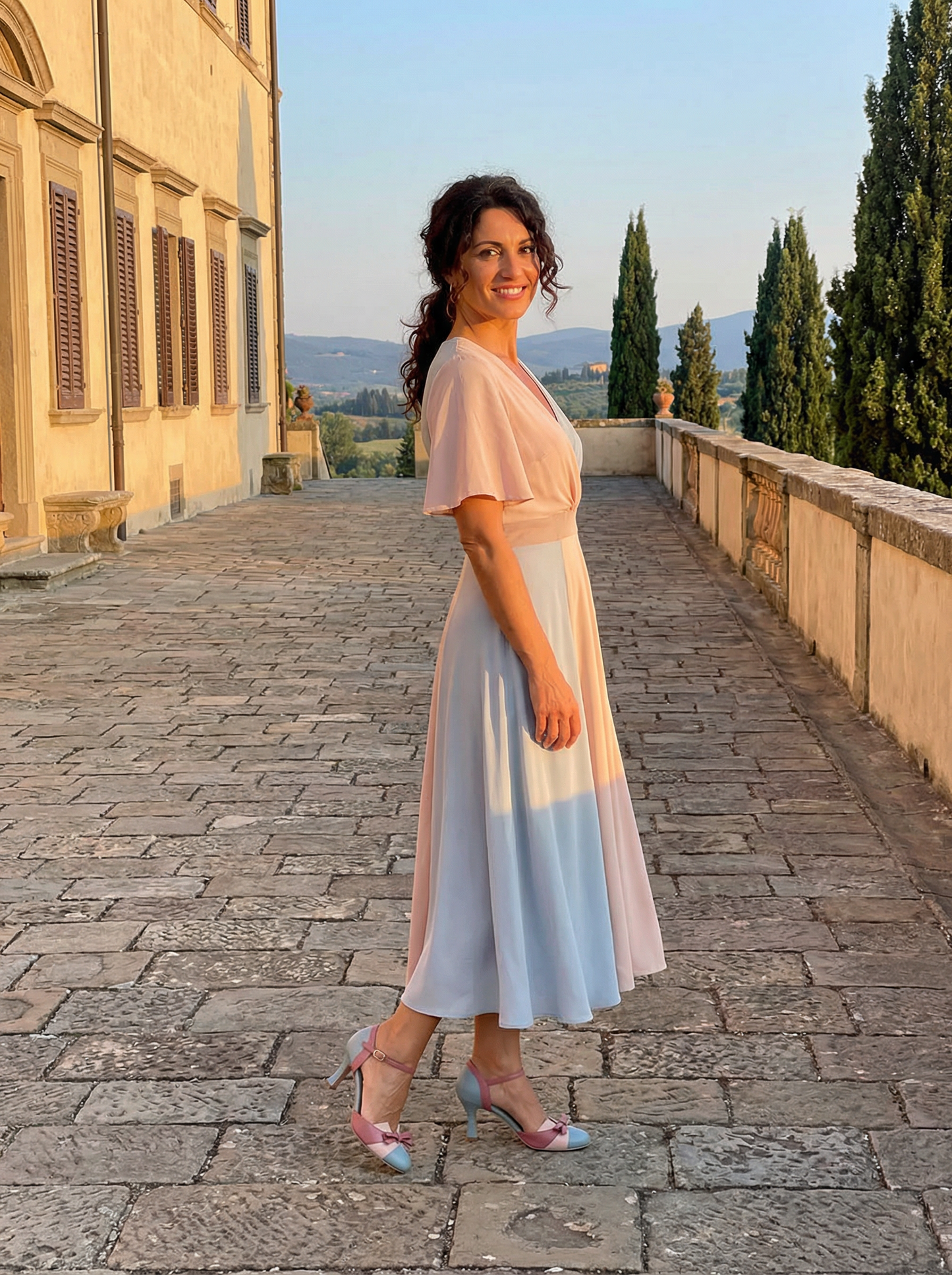 Passione – Sandale mit Schleife und bequemem Absatz