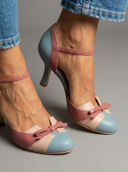 Passione – Sandale mit Schleife und bequemem Absatz