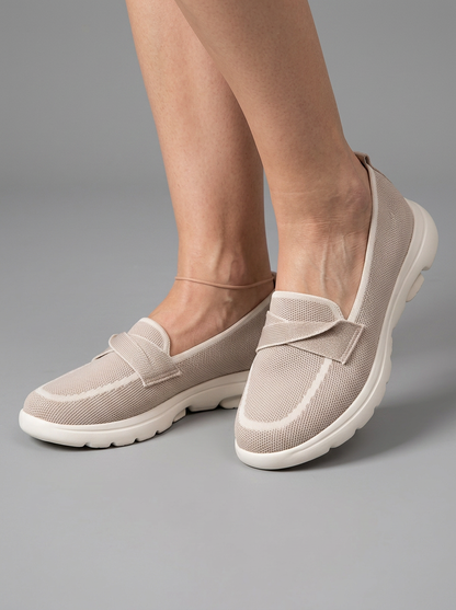 Waltraud™ | Leichte Slip-on Mokassins mit Zierschleife
