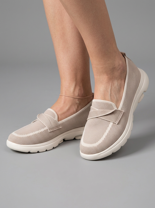 Waltraud™ | Leichte Slip-on Mokassins mit Zierschleife