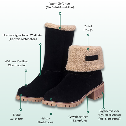 Almira Winter Stiefelette mit Absatz & 2in1 Design